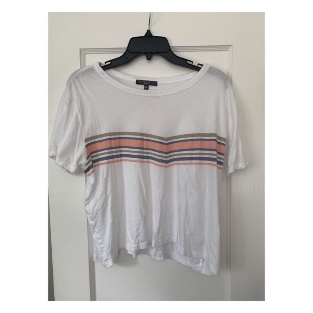 striped cropped t-shirt